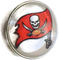 Fashion Snap Jewelry NFL Logo Tampa Bay Buccaneers Snap Charm
