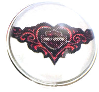 Harley Davidson Motorcycle Pink Heart & Shield Biker Babe 18MM - 20MM Snap Charm for Snap Jewelry