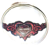 Harley Davidson Motorcycle Pink Heart & Shield Biker Babe 18MM - 20MM Snap Charm for Snap Jewelry