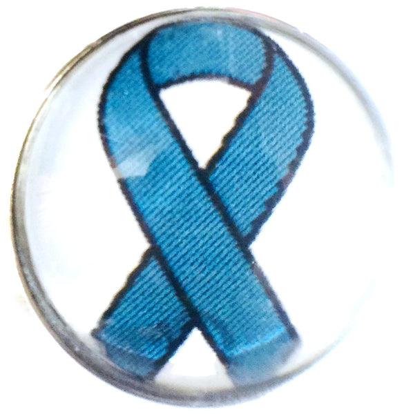Cancer Teal Ribbon Ovarian Cancer Fashion Snap Jewelry Charm