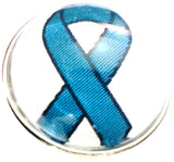 Cancer Teal Ribbon Ovarian Cancer Fashion Snap Jewelry Charm