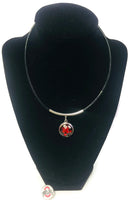 Ohio State University OSU College Logo 15" Necklace with Extra 18MM - 20 MM Snap Jewelry Charm
