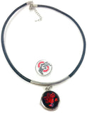 Ohio State University OSU College Logo 15" Necklace with Extra 18MM - 20 MM Snap Jewelry Charm