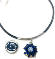 Penn State University College Logo 15" Necklace with Extra 18MM - 20 MM Snap Jewelry Charm