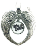 Harley Davidson Snap and Biker Bi@*! Snap on Wings Pendant 18MM - 20MM Snap Charm 20" Necklace