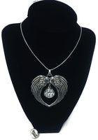 Harley Davidson Snap and Biker Bi@*! Snap on Wings Pendant 18MM - 20MM Snap Charm 20" Necklace
