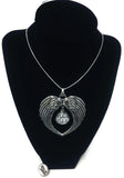 Harley Davidson Snap and Biker Bi@*! Snap on Wings Pendant 18MM - 20MM Snap Charm 20" Necklace