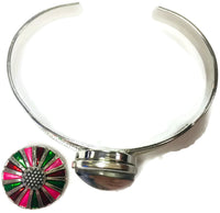 Personalized Photo Snap on Metal Bracelet With Extra 18MM - 20MM Snap Jewelry Charms