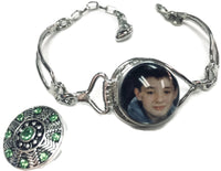 Personalized Photo Snap on Bracelet With Extra 18MM - 20MM Snap Jewelry Charms