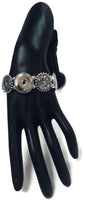 DIY Metal Slip Over Bracelet with 4 spots for 18MM - 20MM Snap Jewelry Build Your Own Unique Jewelry