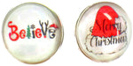 2 Christmas Holiday Snap Charms 18MM - 20MM Snap Charm for Snap Jewelry