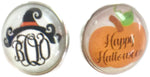 2 Halloween Holiday Snap Charms 18MM - 20MM Snap Charm for Snap Jewelry