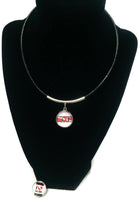 I LOVE SCUBA Diver Flag Heart & DIVER 15" Necklace with 2 18MM - 20MM Snap Jewelry Charms
