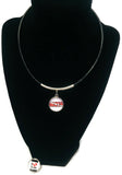 I LOVE SCUBA Diver Flag Heart & DIVER 15" Necklace with 2 18MM - 20MM Snap Jewelry Charms