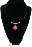 SCUBA Instructor Diver Flag & Bubble Addict 15" Necklace with 2 18MM - 20MM Snap Jewelry Charm8