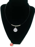 SCUBA Advanced Diver Flag and Bubble Addict 15" Necklace with 2 18MM - 20MM Snap Jewelry Charms