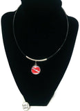 SCUBA Advanced Diver Flag and Bubble Addict 15" Necklace with 2 18MM - 20MM Snap Jewelry Charms