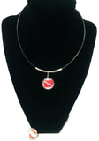 SCUBA Assistant Instructor Diver Flag and Turtle 15" Necklace with 2 18MM - 20MM Snap Jewelry Charms