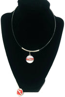 SCUBA Divemaster Diver Flag and DIVER 18" Necklace with 2 18MM - 20MM Snap Jewelry Charms