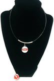 SCUBA Divemaster Diver Flag and DIVER 18" Necklace with 2 18MM - 20MM Snap Jewelry Charms