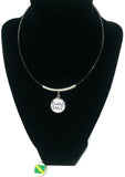 SCUBA Nitrox Diver Flag and Bubble Addict 15" Necklace with 2 18MM - 20MM Snap Jewelry Charms