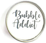 Scuba Diver Bubble Addict in Black 18MM - 20MM Fashion Snap Jewelry Snap Charm