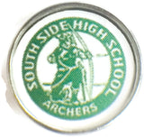 South Side Archers HS Logo 18MM - 20MM Fashion Snap Jewelry Snap Charm
