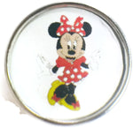 Disney Minnie Mouse 18MM - 20MM Fashion Snap Jewelry Snap Charm