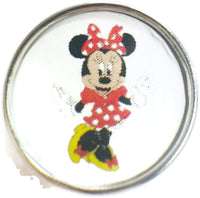 Disney Minnie Mouse 18MM - 20MM Fashion Snap Jewelry Snap Charm