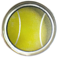 Yellow Tennis Ball Snap Charm 18MM - 20MM Snap Charm for Snap Jewelry