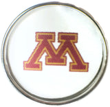 U of M University of Minnesota College Logo Fashion Snap Jewelry University Snap Charm