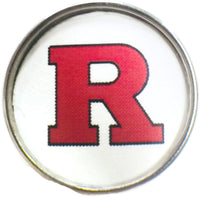 Rutgers Scarlet Knights College Logo Fashion Snap Jewelry University Snap Charm