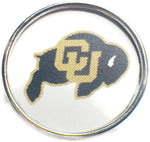 Colorado Buffalos College Logo Fashion Snap Jewelry University Snap Charm