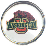 Washington University in St Louis Bears College Logo Fashion Snap Jewelry University Snap Charm
