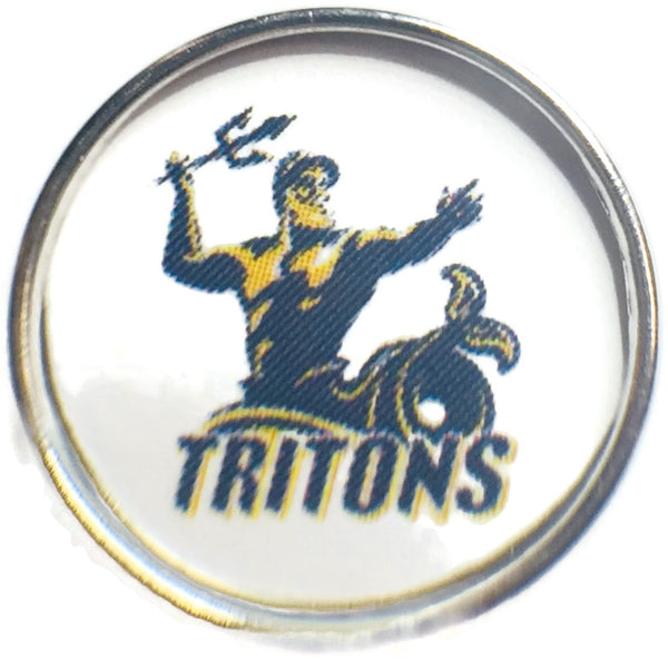 University of California San Diego Tritons College Logo Fashion Snap Jewelry University Snap Charm