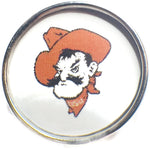 Oklahoma State Pistol Pete College Logo Fashion Snap Jewelry University Snap Charm