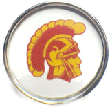 University of So California USC Trojans College Logo Fashion Snap Jewelry University Snap Charm