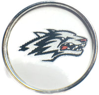 New Mexico Lobos College Logo Fashion Snap Jewelry University Snap Charm