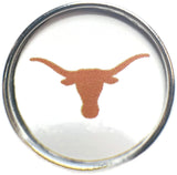 Texas Longhorns College Logo Fashion Snap Jewelry University Snap Charm
