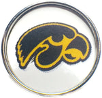 Iowa Hawkeyes College Logo Fashion Snap Jewelry University Snap Charm