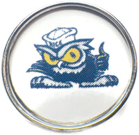 Rice University Rice Owls College Logo Fashion Snap Jewelry University Snap Charm