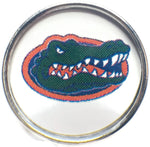 Florida Gators College Logo Fashion Snap Jewelry University Snap Charm