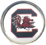 South Carolina Gamecocks College Logo Fashion Snap Jewelry University Snap Charm