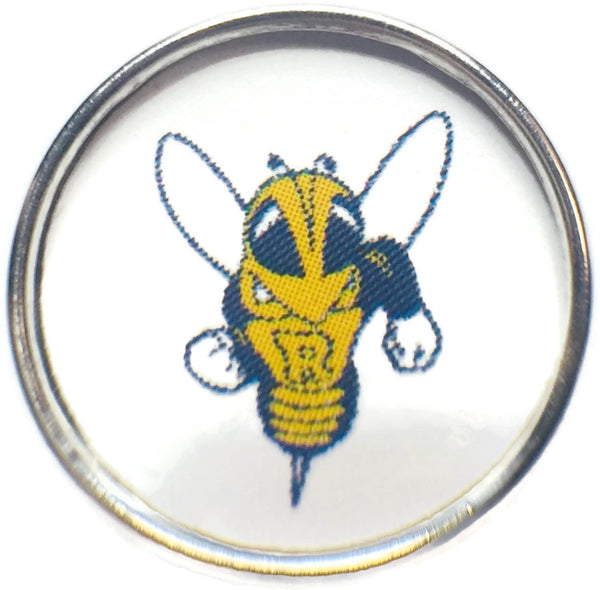 University of Rochester YellowJackets College Logo Fashion Snap Jewelry University Snap Charm