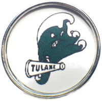 Tulane Green Wave College Logo Fashion Snap Jewelry University Snap Charm