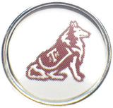 Texas A & M Aggies College Logo Fashion Snap Jewelry University Snap Charm