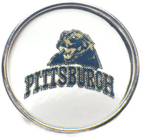 Pittsburgh Panthers College Logo Fashion Snap Jewelry University Snap Charm
