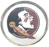 Florida State Seminoles College Logo Fashion Snap Jewelry University Snap Charm
