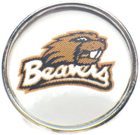 Oregon State Beavers College Logo Fashion Snap Jewelry University Snap Charm