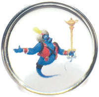 Disney Aladdin Genie 18MM - 20MM Fashion Snap Jewelry Snap Charm